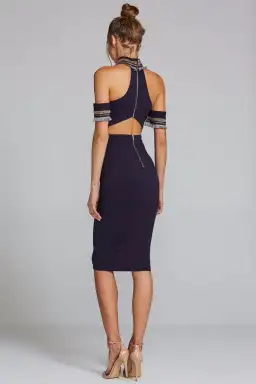 Eliya the Label Amrah Dress Navy Size for rent on The Volte - image 2