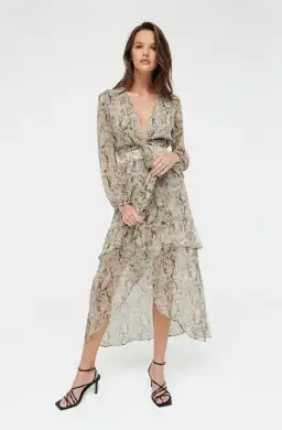 SHEIKE Mercy Dress Soft snake skin print size 6 for rent on The Volte - image 1