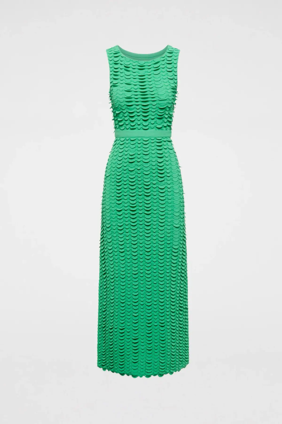 Scanlan Theodore Scallop Stitch Knit Dress Green Size M/ AU 10 - Image 5