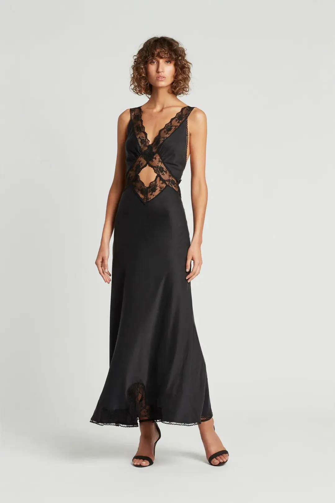 Sir the Label Aries Cut Out Gown in Black Size 3 / AU 12 for rent on The Volte - main image