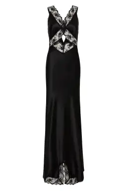 Sir the Label Aries Cut Out Gown in Black Size 3 / AU 12 for rent on The Volte - image 5