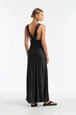 Sir the Label Aries Cut Out Gown in Black Size 3 / AU 12 for rent on The Volte - image 2