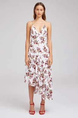 KEEPSAKE Serenity Midi Dress Porcelain Vine for rent on The Volte - image 1