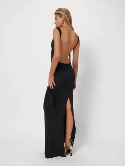 Effie Kats Helena Gown Black Size 6 for rent on The Volte - image 2