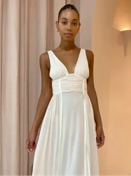 Bec & Bridge Gwen Maxi Dress in Shell Size 6 for rent on The Volte - image 2