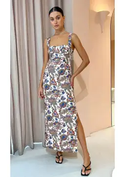 Sir the Label Bettina Midi Dress Wiltshire Floral Size 6