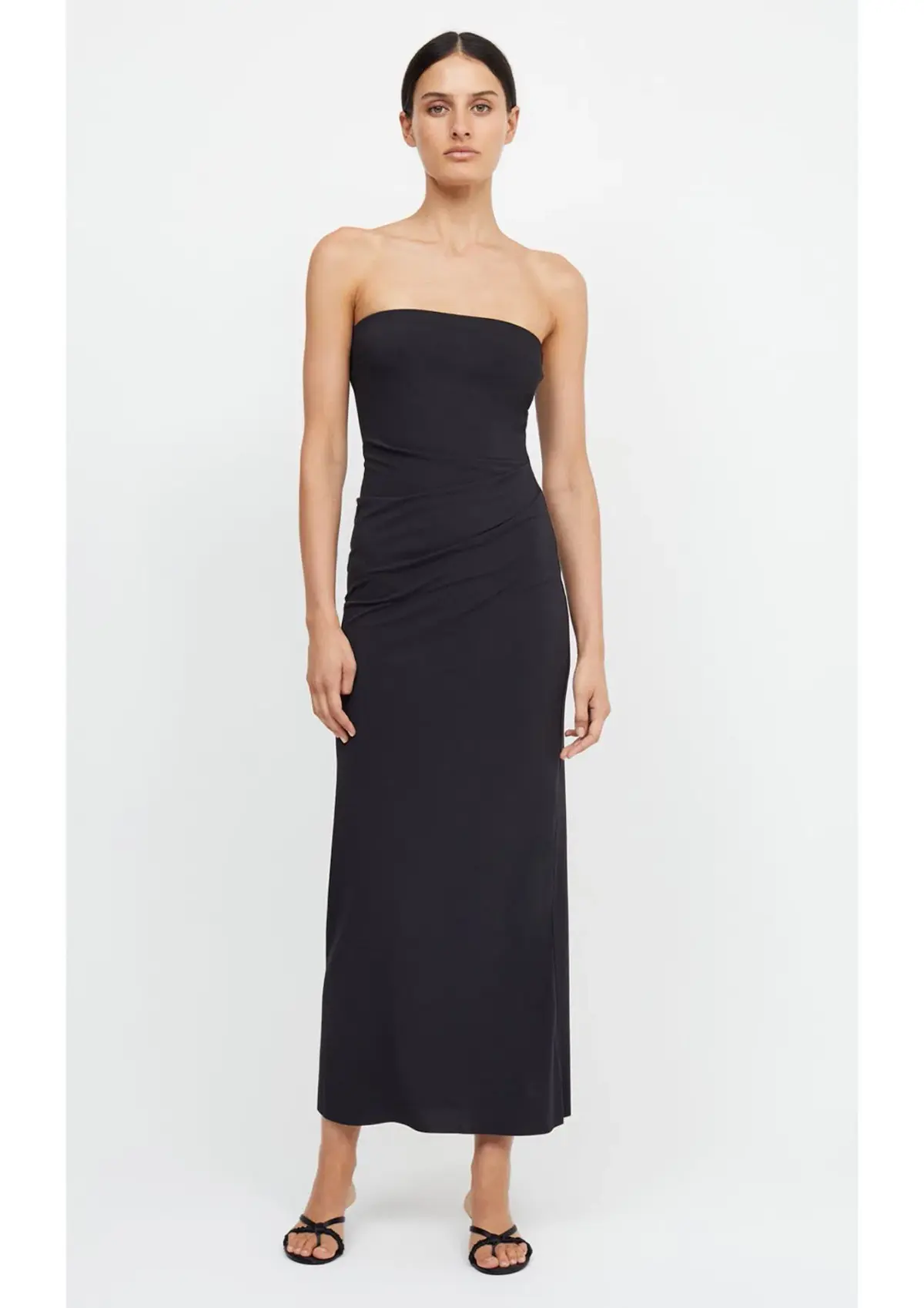 Bec & Bridge Myla Strapless Midi Dress Black Size 12 - Image 1