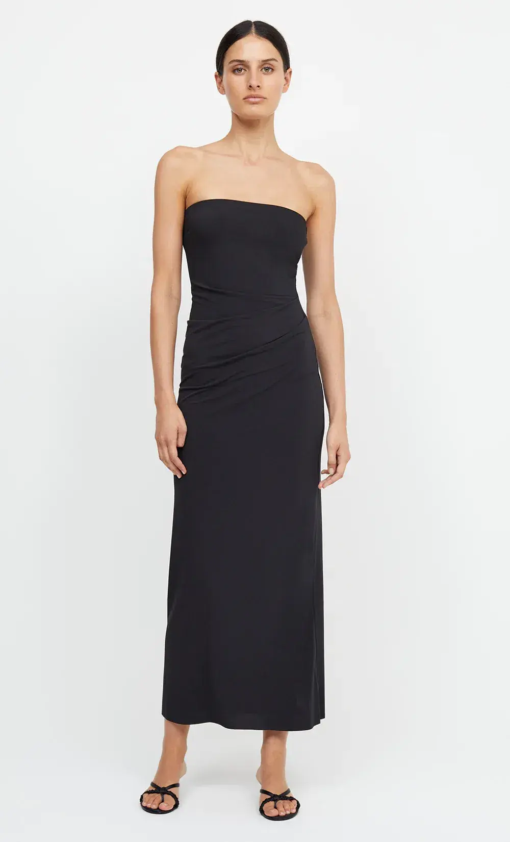 Bec & Bridge Myla Strapless Midi Dress Black Size 12 - Image 3