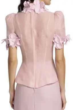 Zimmermann The High Tide Flower Body Shirt Size 0/Au 8 & Skirt in Lilacand Skirt Size 1/Au 10 Set in Lilac for rent on The Volte - image 2