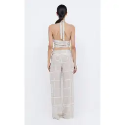 Bec & Bridge Salma Top Size 6 and Pants Size 8 Set in Beige for rent on The Volte - image 1