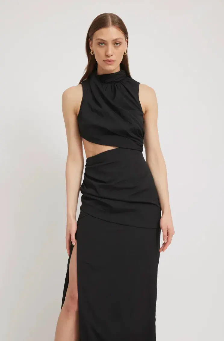 Tojha Giana Dress Black Size 6 for rent on The Volte - main image