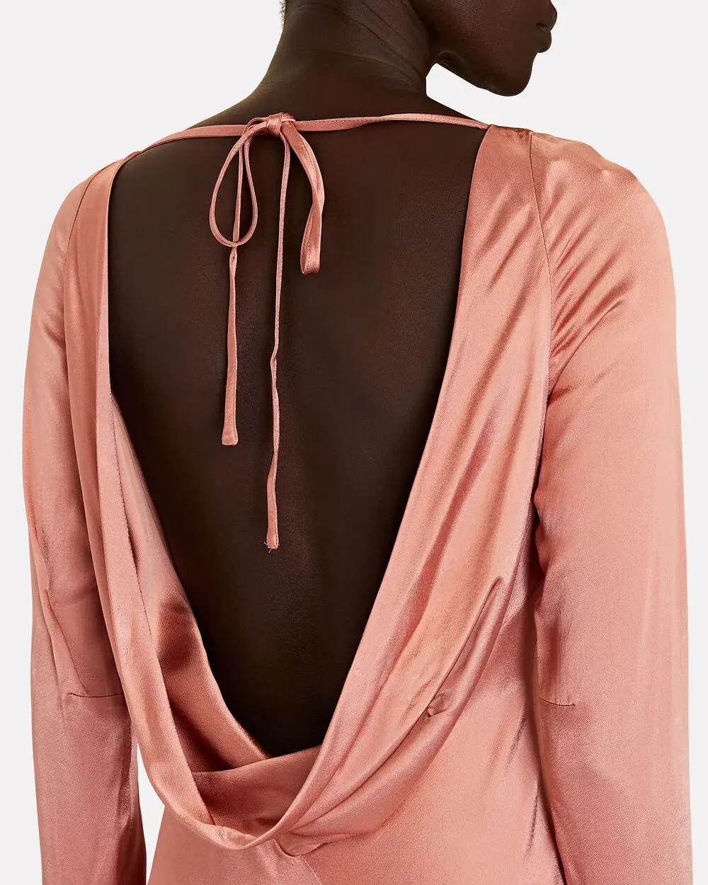 Shona Joy Eloise Backless Dress in Dust Pink Size 8 - Image 2