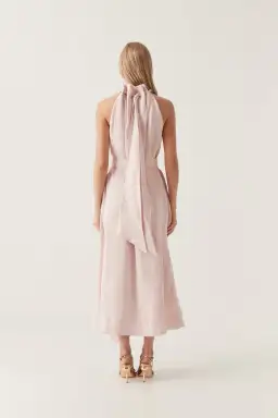 AJE Mariel Trapeze Midi Dress Soft Pink Size 8 for rent on The Volte - image 4