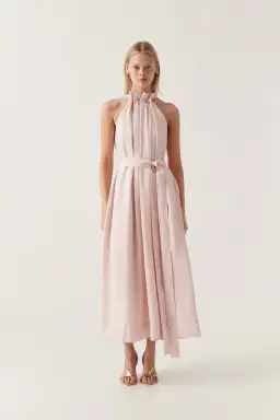 AJE Mariel Trapeze Midi Dress Soft Pink Size 8 for rent on The Volte - image 2