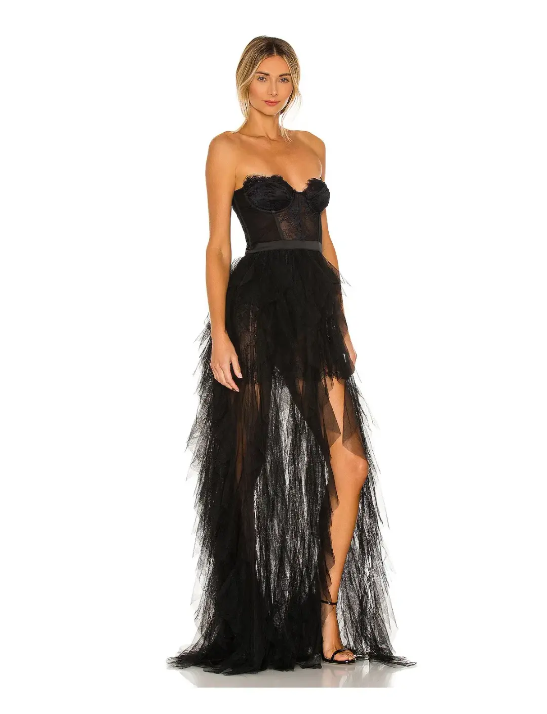 For Love & Lemons Bustier Gown in Black Size M / AU 10 for rent on The Volte - main image
