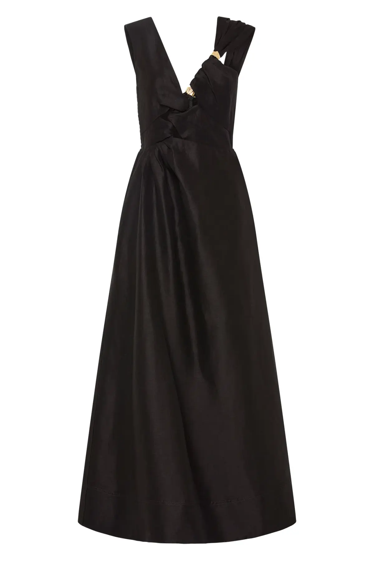 Aje Electra Scrunch Midi Dress Black Size 12 - Image 3