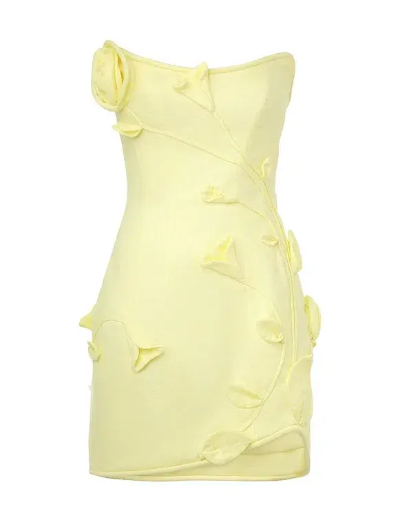 Zimmermann Matchmaker Rose Mini Dress Lemon Size 0/Au 8 for rent on The Volte - main image