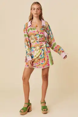 Spell Maddelena Wrap Skirt Multi Size XS / AU 6 for rent on The Volte - image 1