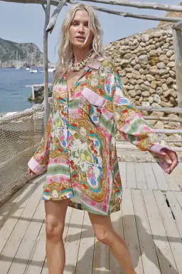 Spell Maddelena Shirt in Mosaic Size XS / AU 6 for rent on The Volte - image 3