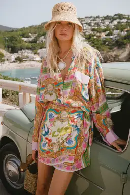 Spell Maddelena Shirt in Mosaic Size XS / AU 6 for rent on The Volte - image 2