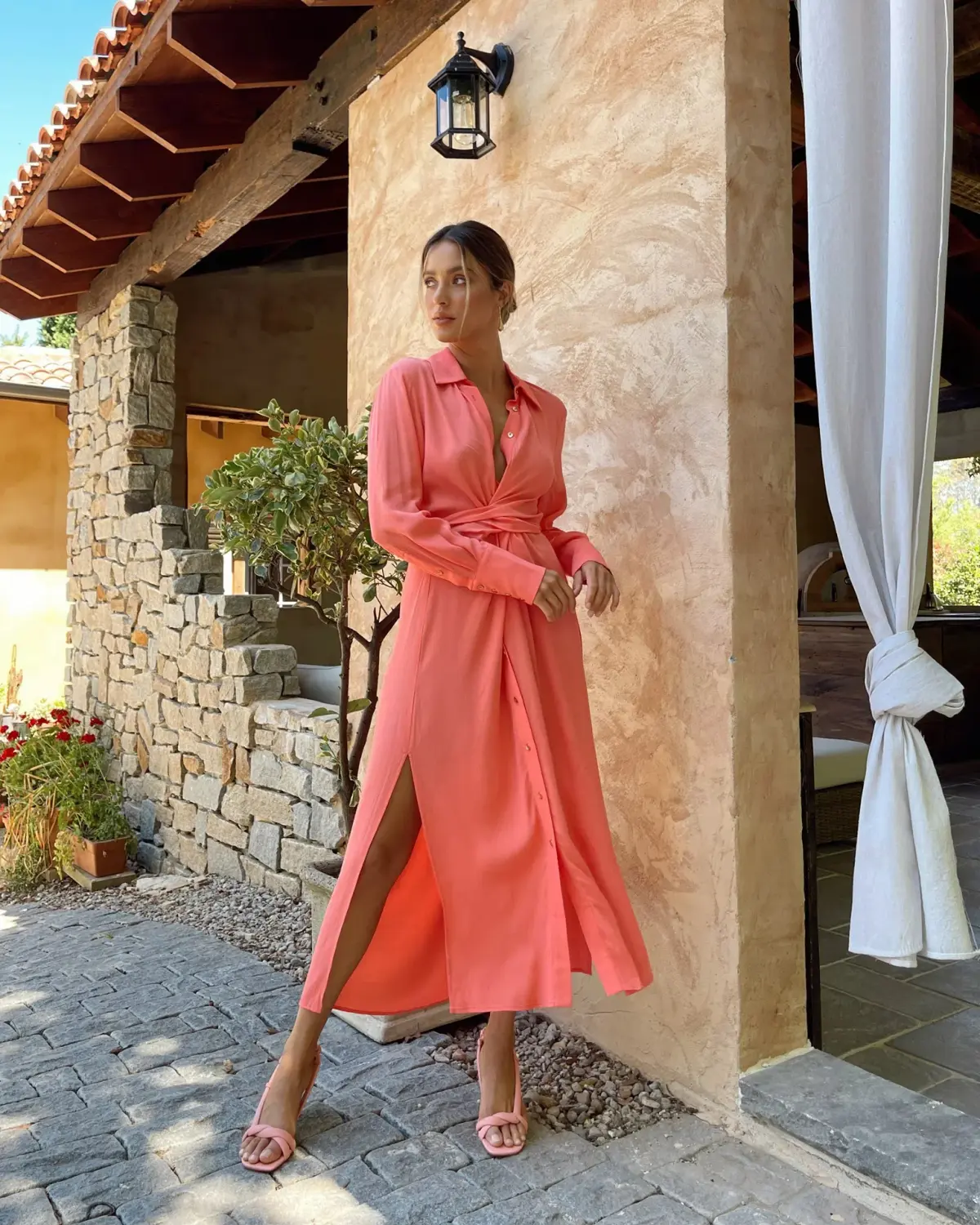 Sheike Paradiso Dress Orange Size 16 - Image 1
