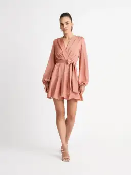 Sheike Baroness Dress Nude Pink Size 14