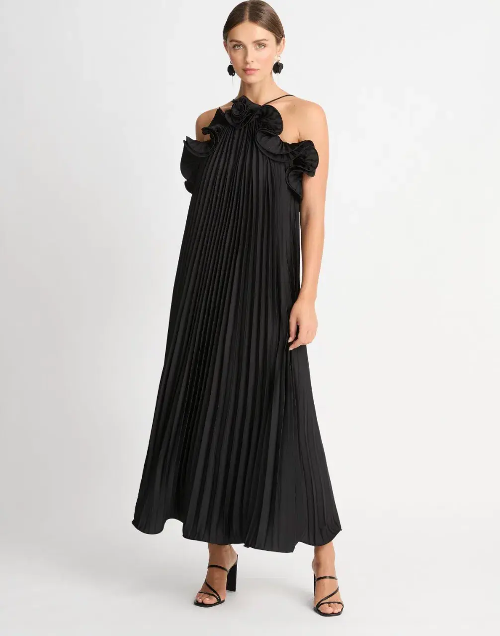 Sheike Eliza Maxi Dress Black Size 6 for rent on The Volte - main image
