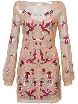 For Love and Lemons Dove Embroidery Mini Dress Nude Size 6 for rent on The Volte - image 4