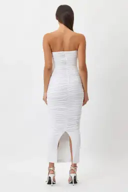 Bianca & Bridgett Tara Midi Dress White Size 8 for rent on The Volte - image 2