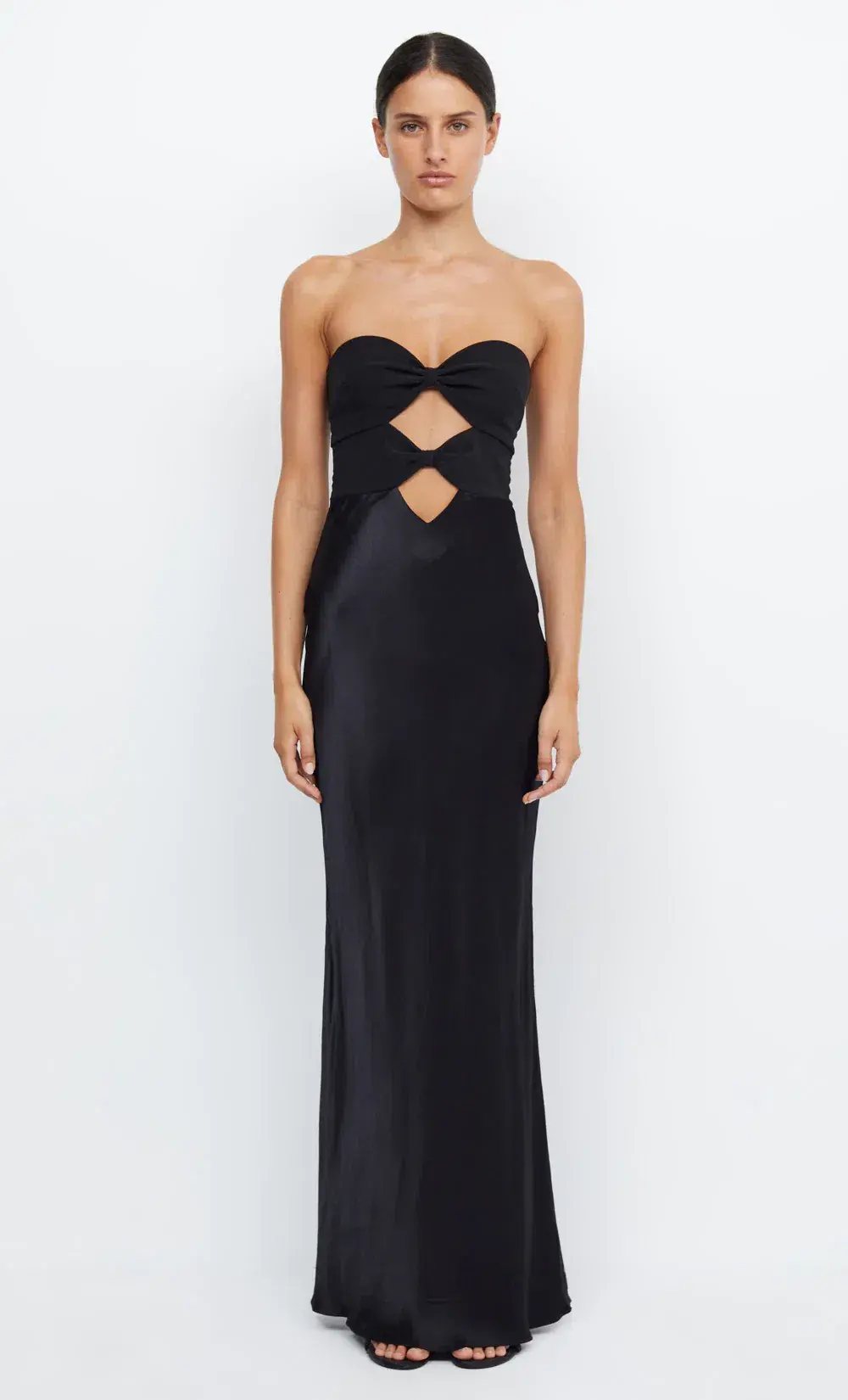 Bec & Bridge Halle Strapless Dress Black Size 6 for rent on The Volte - main image