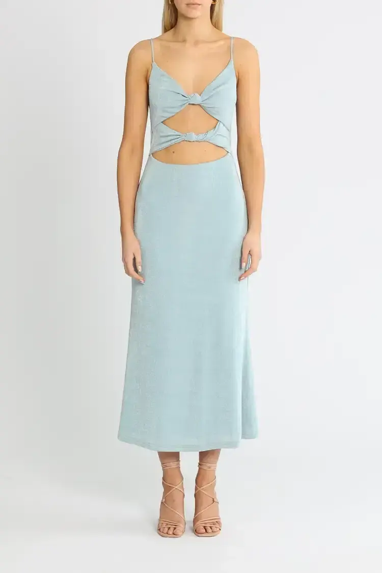 MISHA Oscar Midi Dress in Blue Size 6/XS - Image 1