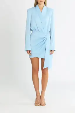 Misha Azera Mini Dress in Blue Bell Size 10