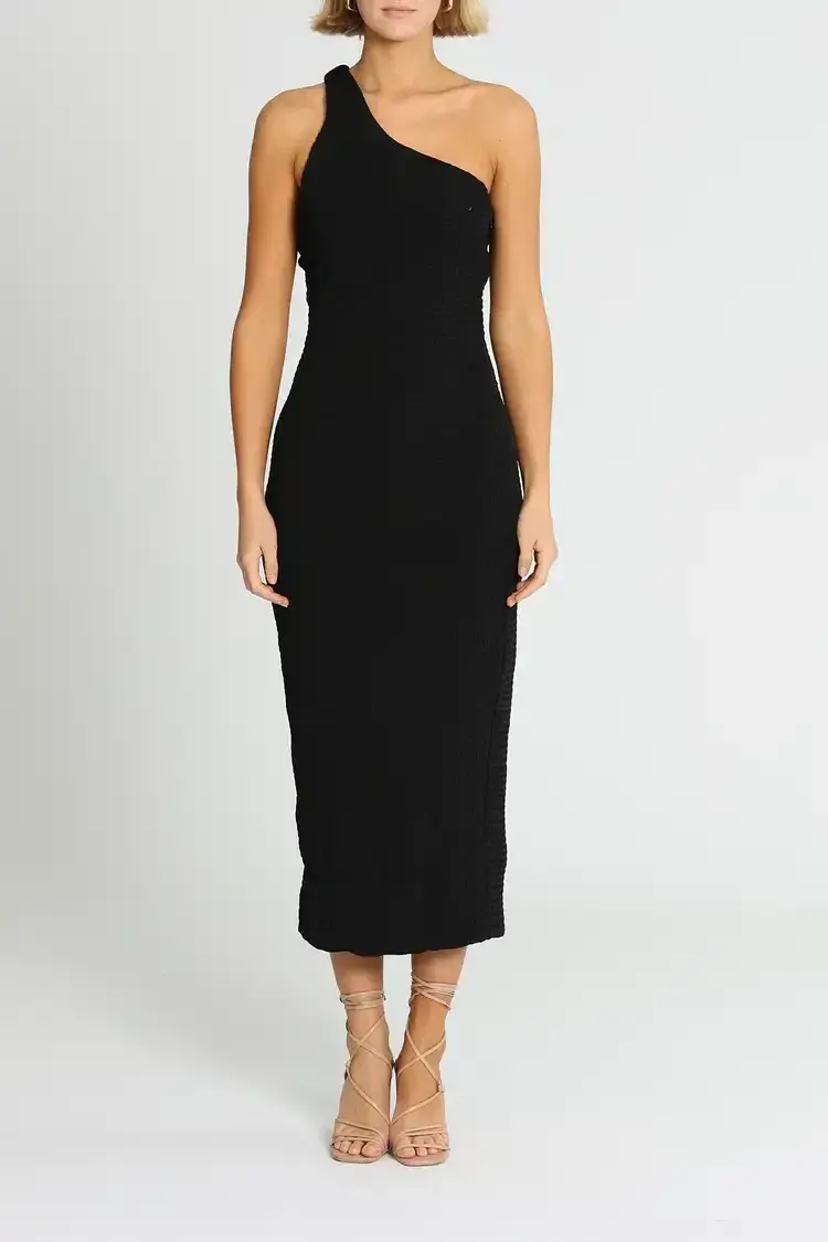 MISHA Hanna Midi Dress Black Size 10/M - Image 1
