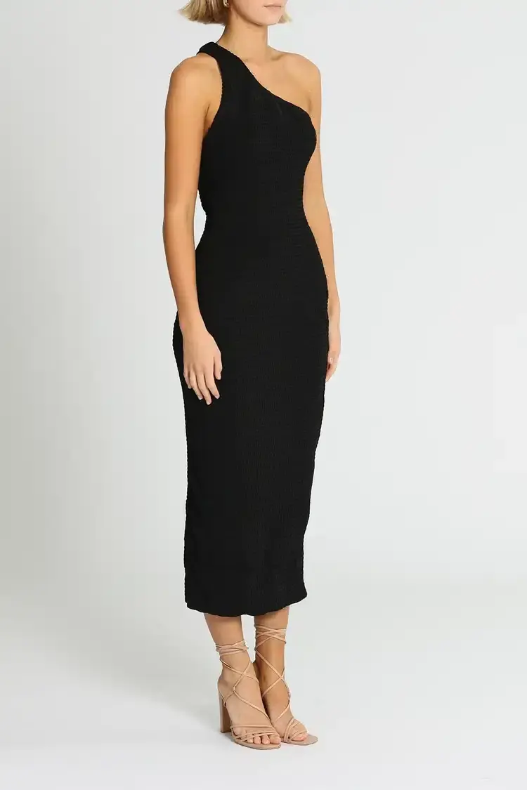 MISHA Hanna Midi Dress Black Size 10/M - Image 2