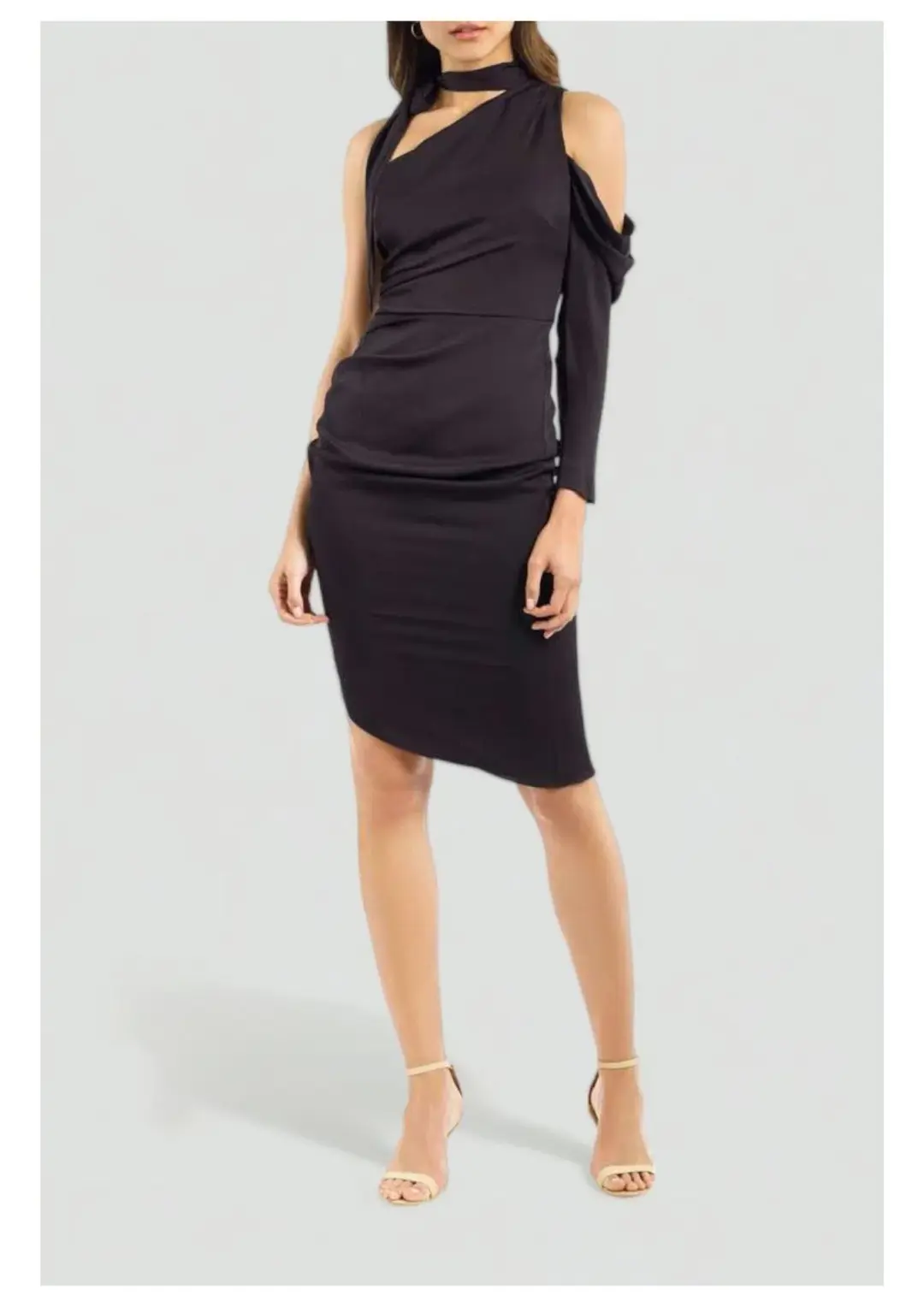Milly Coleen Dress in Black Size 6 for rent on The Volte - main image