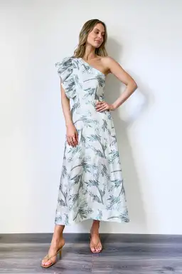 Lakeyo Lizane Midi Dress Print Size AU 8