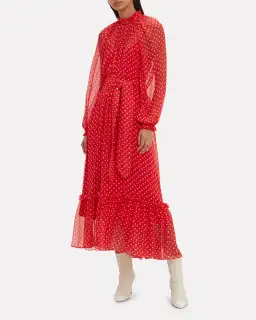 Zimmermann Ninety-Six Swing Red Polka Dot Dress Size 0 / AU 8 for rent on The Volte - image 1