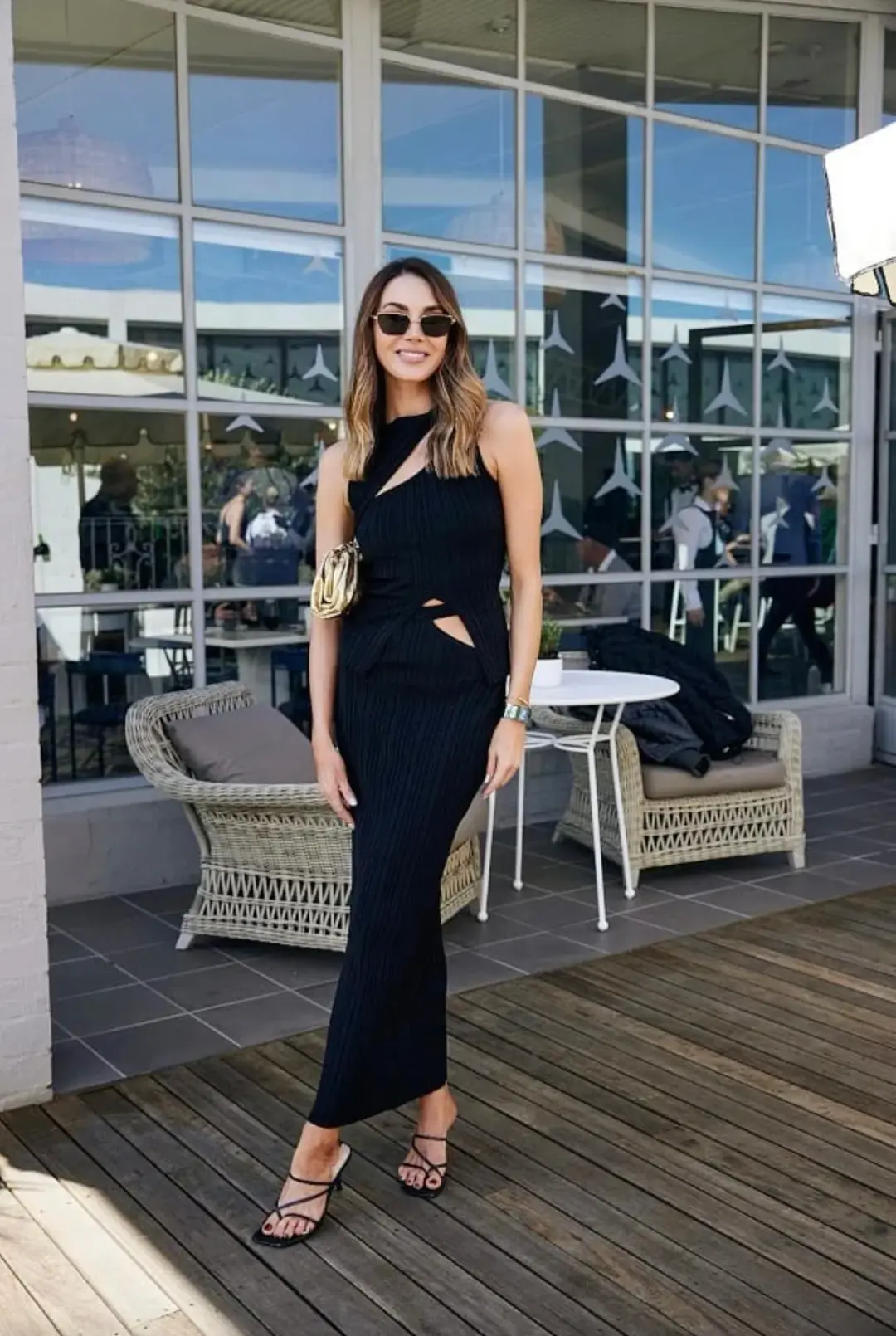 Henne Romee Knit Set in Black Size AU 6 for rent on The Volte - main image