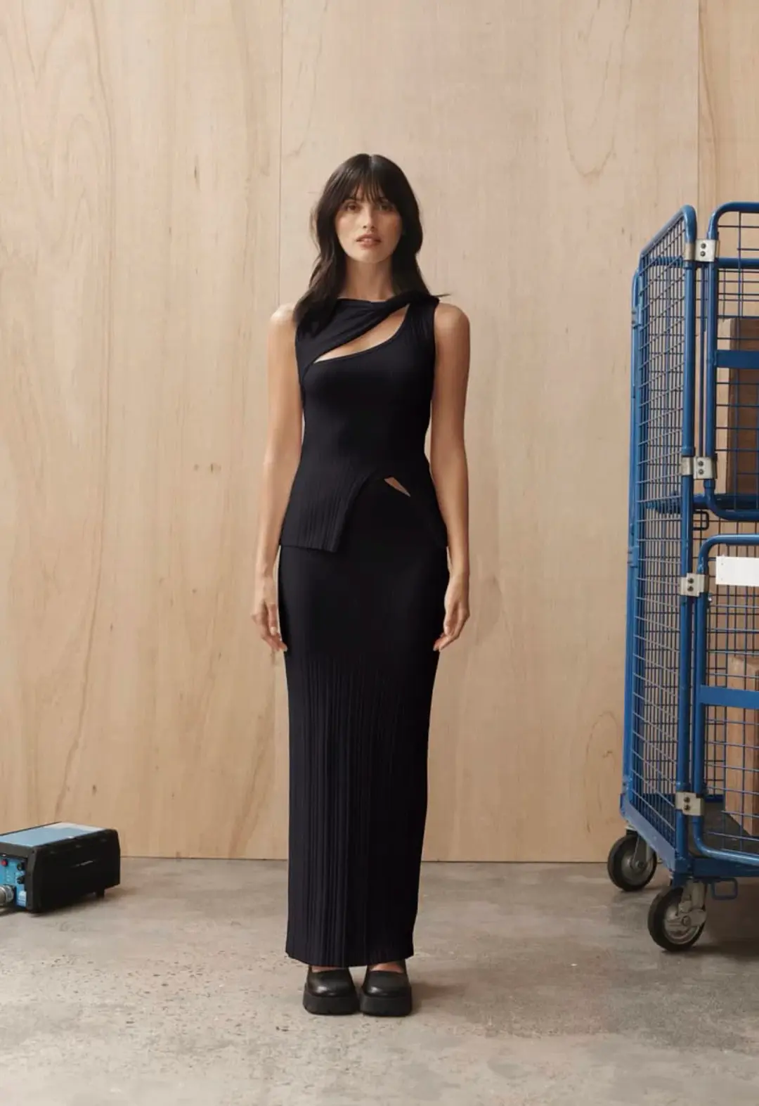 Henne Romee Knit Set in Black Size AU 6 for rent on The Volte - main image