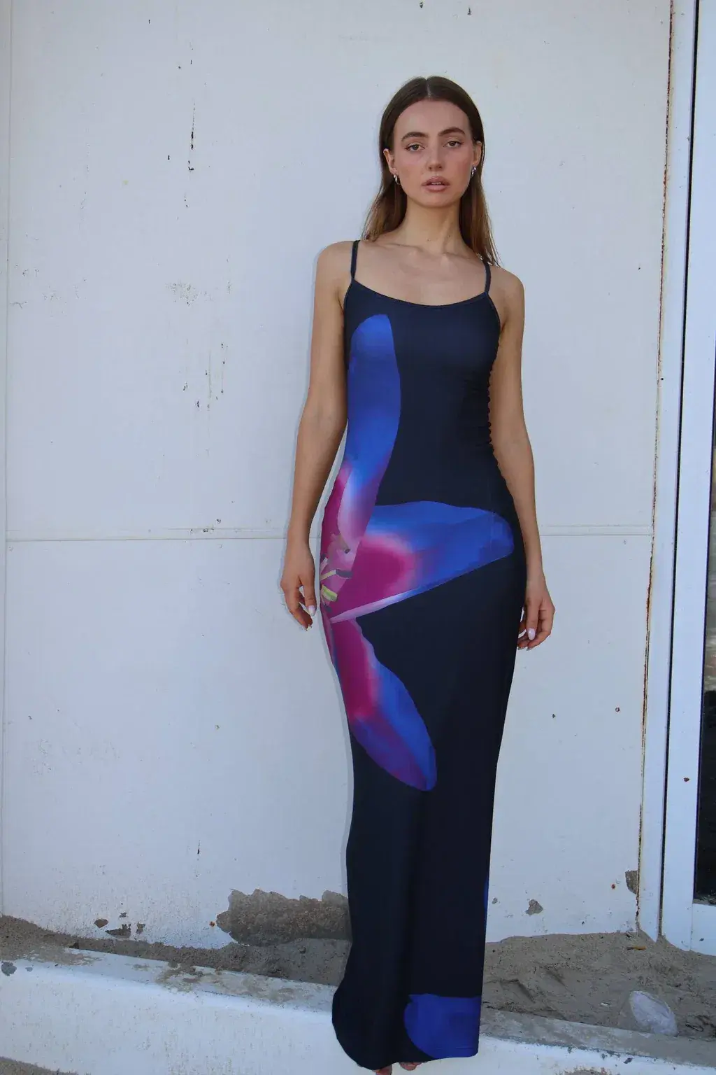 With Harper Lu Slip Dress Midnight Lily Floral Size XL/Au 14 for rent on The Volte - main image