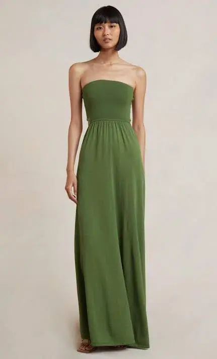 Bec & Bridge Miranda Knit Dress Olive Size 12 for rent on The Volte - main image