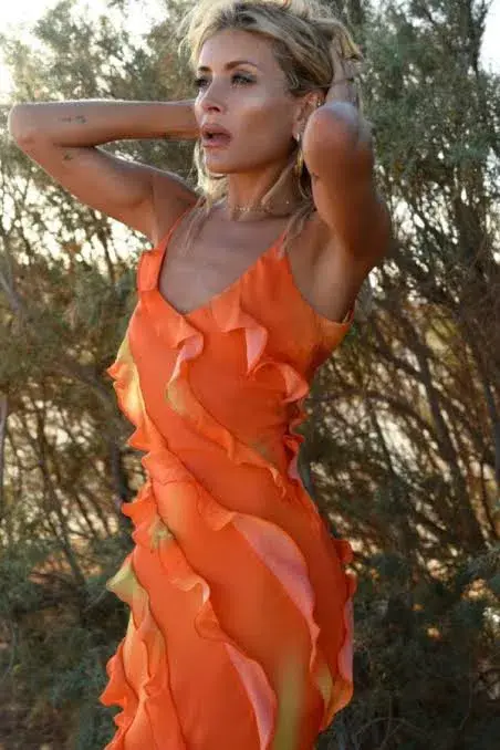Rat & Boa Rio Maxi Dress Orange Size S / AU 8 for rent on The Volte - main image