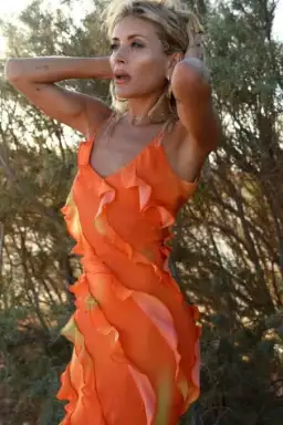 Rat & Boa Rio Maxi Dress Orange Size S / AU 8 for rent on The Volte - image 4
