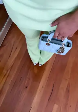 Dior Lady D-joy Micro Bag blue for rent on The Volte - image 4