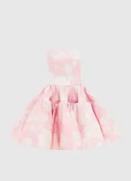 Leo Lin Skye Bustier Mini Dress Anemone Print in Violet Size 10 for rent on The Volte - image 3