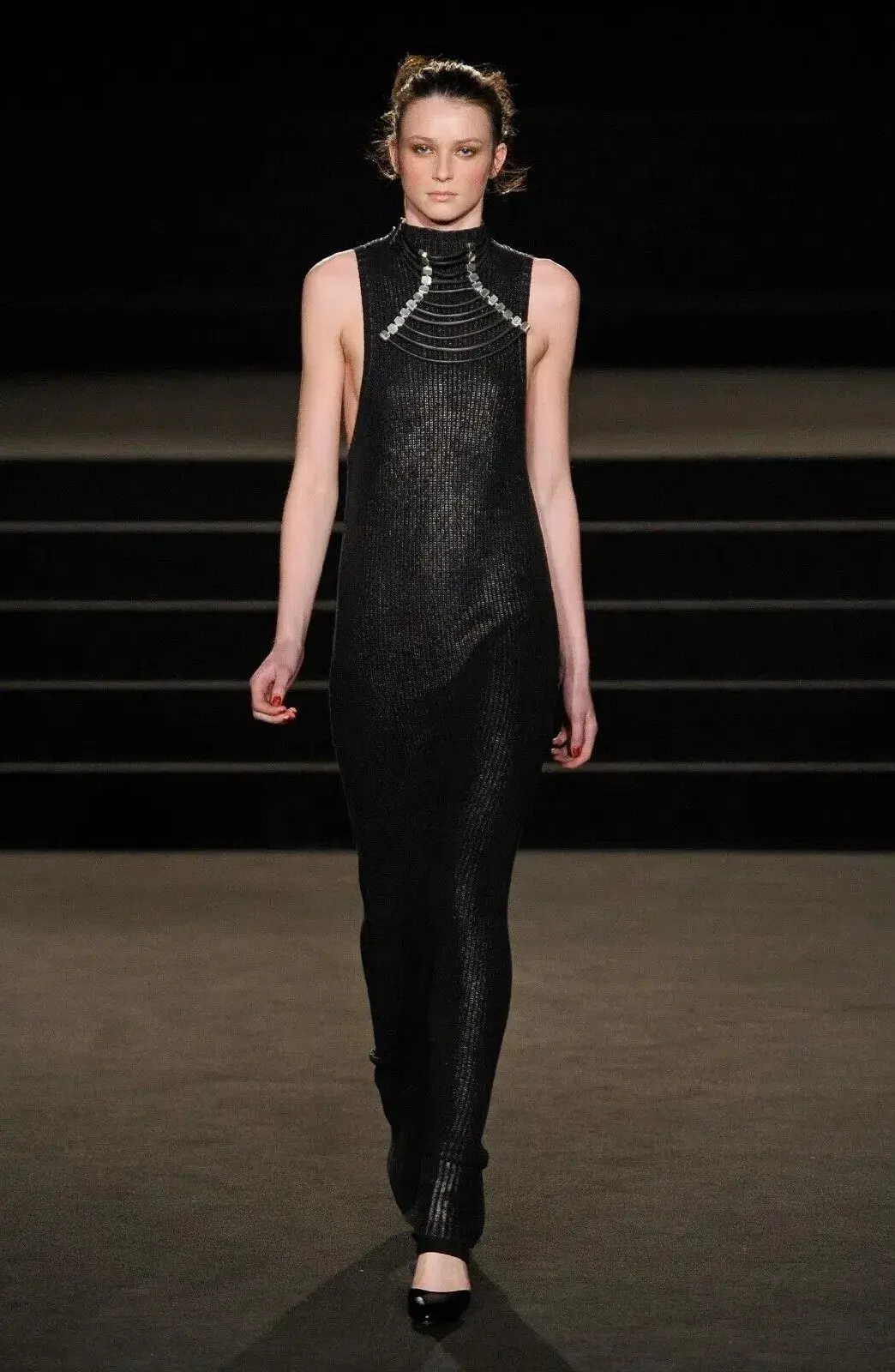 Sass & Bide Wintergate Pop Rocks Maxi Dress Black Size 8 for rent on The Volte - main image