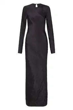 Sir the Label Suri Long Sleeve Dress With Side Split Black Size 8 for rent on The Volte - image 3