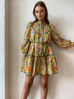 Alemais Cabana Mini Dress Multi Size 8 for rent on The Volte - image 2