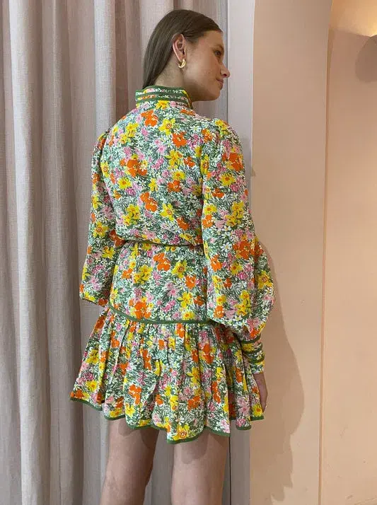 Alemais Cabana Mini Dress Multi Size 8 for rent on The Volte - main image