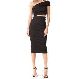 MISHA Beradonna One Shoulder Dress Black Size 6/XS for rent on The Volte - image 2